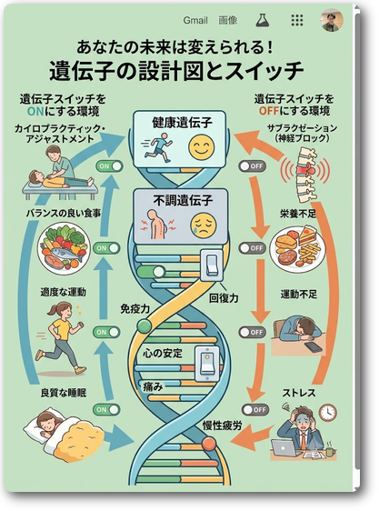 遺伝子の働き方を左右する 遺伝子の働き方を左右する